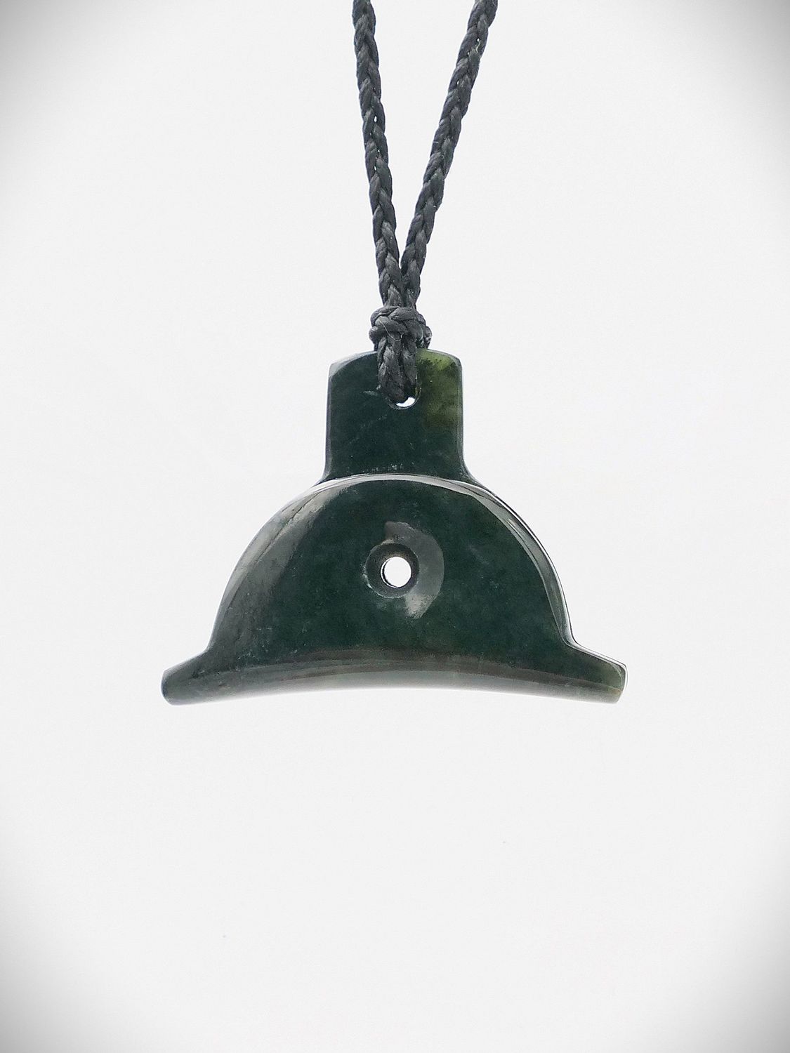 Moko Pounamu Sheppard's Whistle NZ Genuine Kawakawa Greenstone - Patangata
