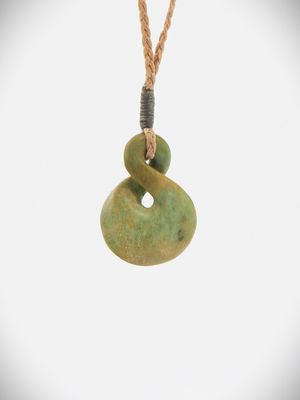 Moko Pounamu Pikorua (Twist) NZ Genuine Raukaraka Greenstone - Tauroa