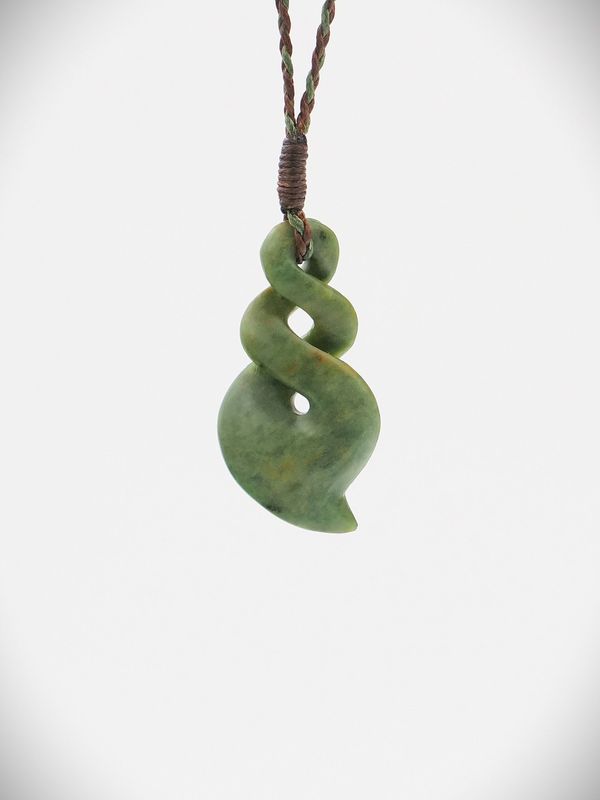 Moko Pounamu Pikorua NZ Genuine Raukaraka Greenstone - Te Mata