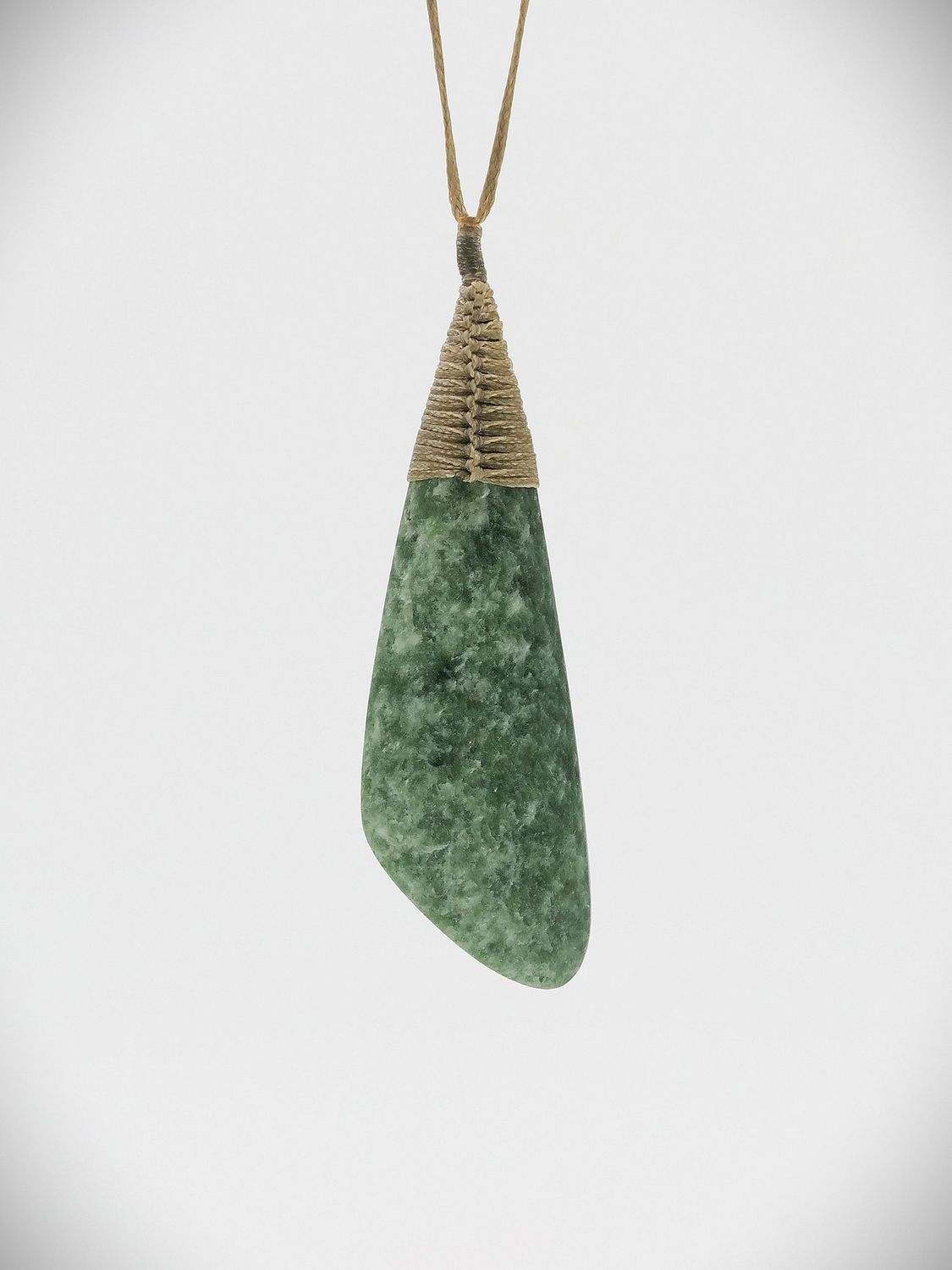 Moko Pounamu Roimata (Teardrop) NZ Genuine Kahotea Greenstone - Waihaorunga