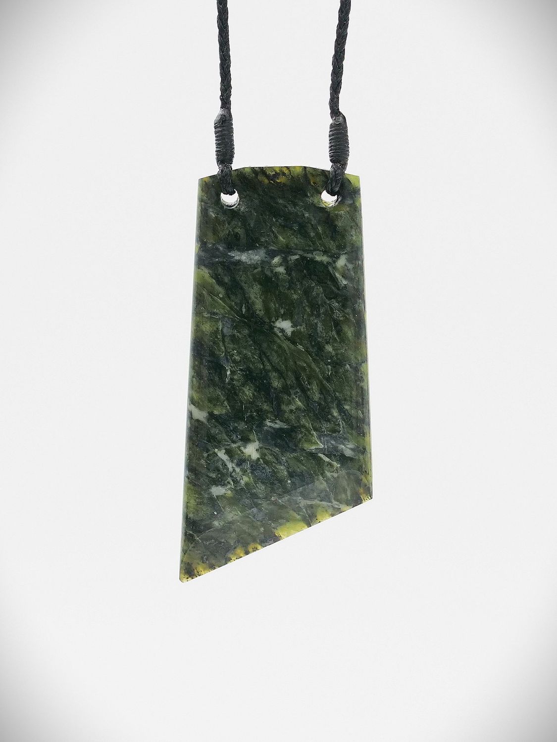Moko Pounamu Toki NZ Genuine Douglas Creek Serpentinite Greenstone - Pukehiki