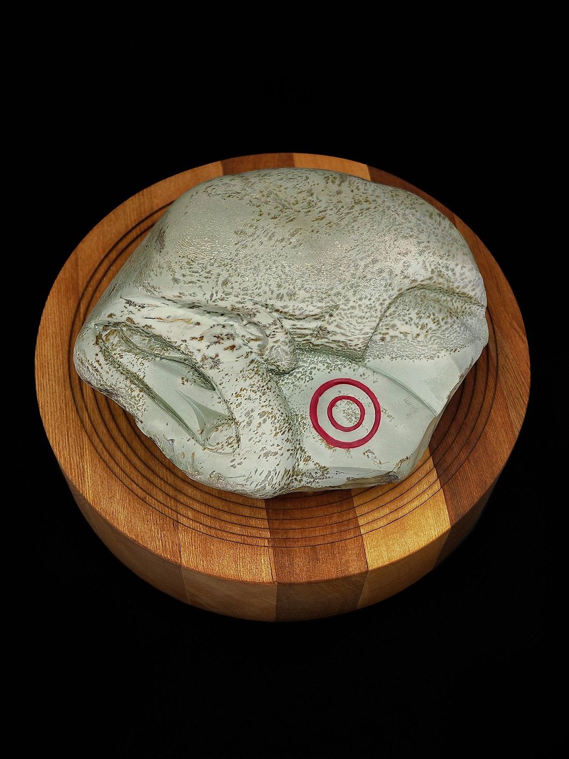 Moko Pounamu Koruru NZ Genuine Kokopu Greenstone - Puketitiri