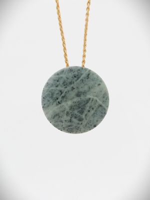 Moko Pounamu Porohita (Disc) NZ Genuine Nelson Te Tau Ihu Kokopu Greenstone - Keirunga