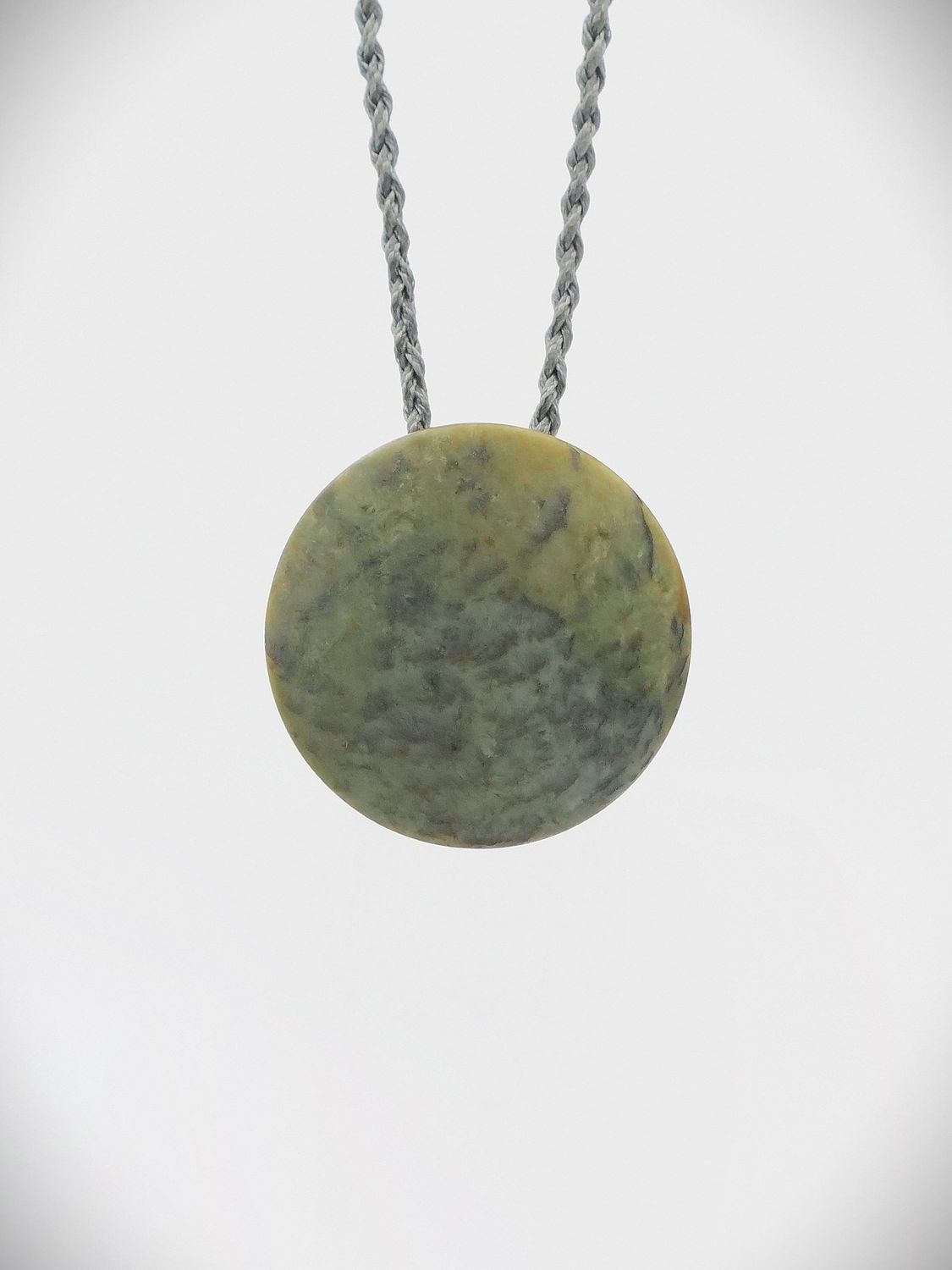 Moko Pounamu Porohita (Disc) NZ Genuine Nelson Te Tau Ihu Kokopu Greenstone - Waiouru