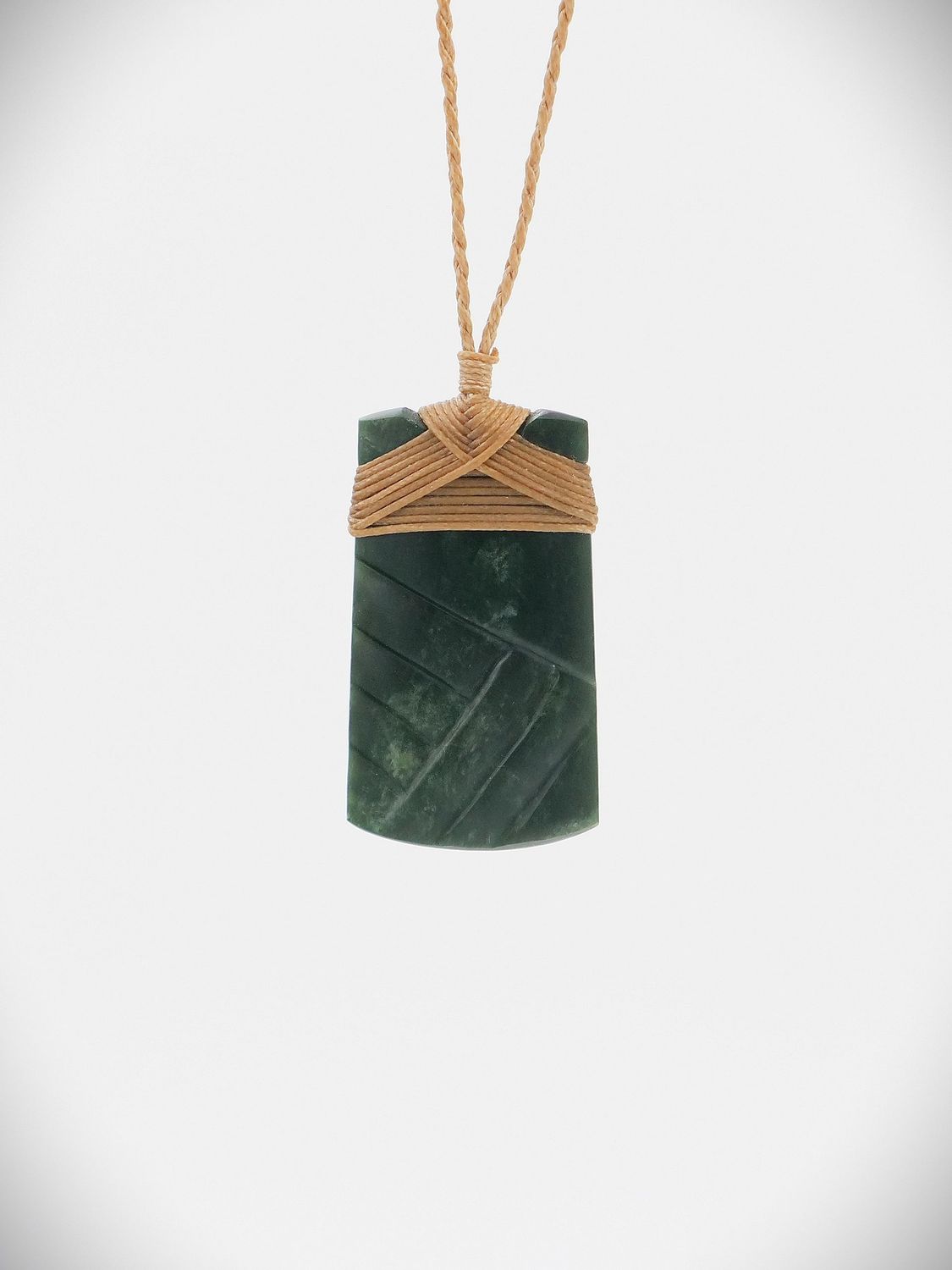 Moko Pounamu Toki NZ Genuine Kawakawa Flower Greenstone - Pahiatua