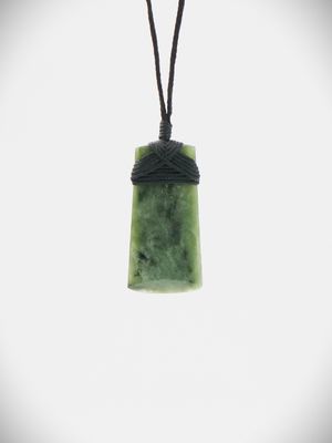 Moko Pounamu Pepe Toki NZ Genuine Kokopu Greenstone - Tokomaru