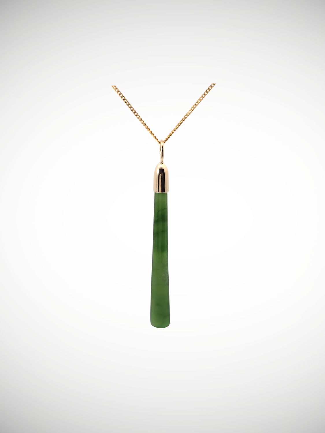 Moko Pounamu Roimata (Teardrop) NZ Genuine Kahurangi Flower Greenstone & 9ct Gold - Takitimu