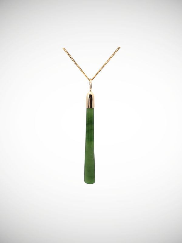 Moko Pounamu Roimata (Teardrop) NZ Genuine Kahurangi & 9ct Gold - Takitimu