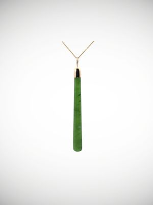 Moko Pounamu Roimata (Teardrop) NZ Genuine Kahurangi & 9ct Gold - Te Motumotu