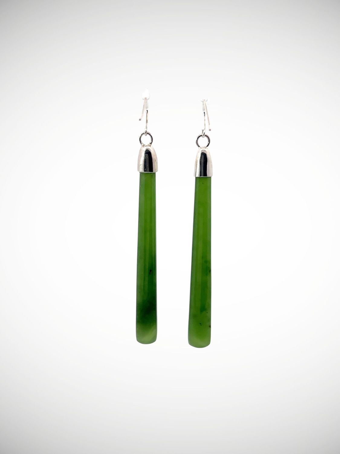 Moko Pounamu NZ Kahurangi Greenstone & Sterling Silver Earrings -  Kahutai