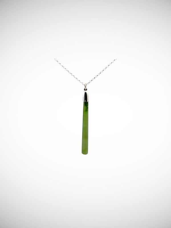 Moko Pounamu Roimata (Teardrop) NZ Genuine Kahurangi Greenstone & Sterling Silver - Papatara