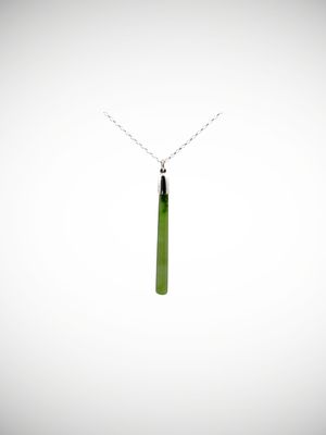 Moko Pounamu Roimata (Teardrop) NZ Genuine Kahurangi Greenstone & Sterling Silver - Papatara