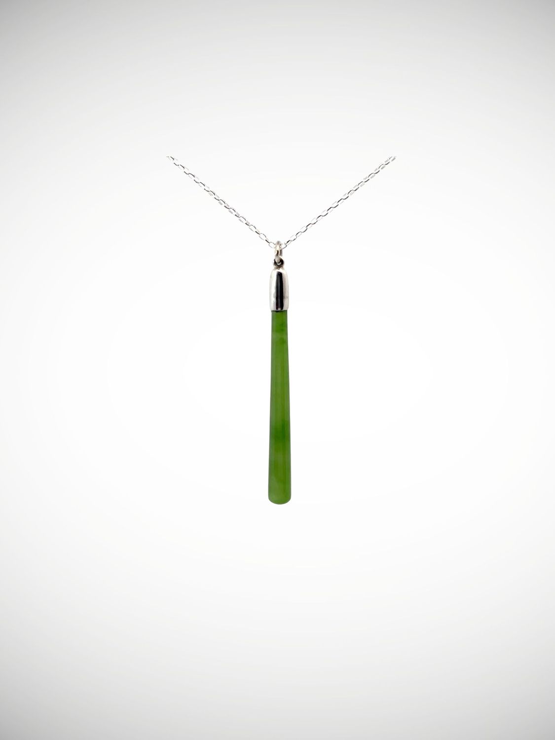Moko Pounamu Roimata (Teardrop) NZ Genuine Kahurangi Greenstone & Sterling Silver - Patearoa