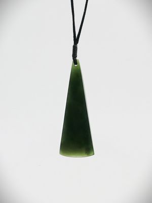 Moko Pounamu Toki NZ Genuine Kawakawa Greenstone - Ohingaiti