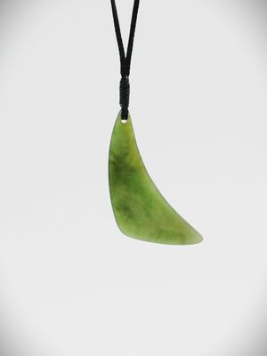 Moko Pounamu Kuru NZ Genuine Kahurangi Greenstone - Tongariro