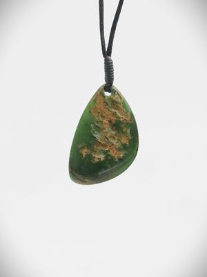 Moko Pounamu Worry Stone NZ Genuine Marsden Flower Greenstone - Tahora
