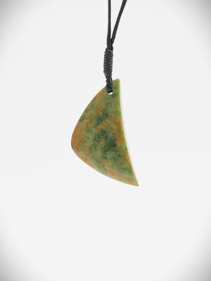 Moko Pounamu Kuru NZ Genuine Kahurangi Flower Greenstone - Whareama