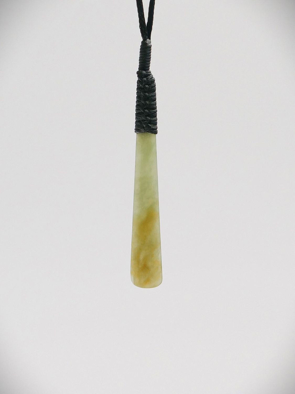 Moko Pounamu Kuru NZ Genuine Inanga Greenstone - Tiroki