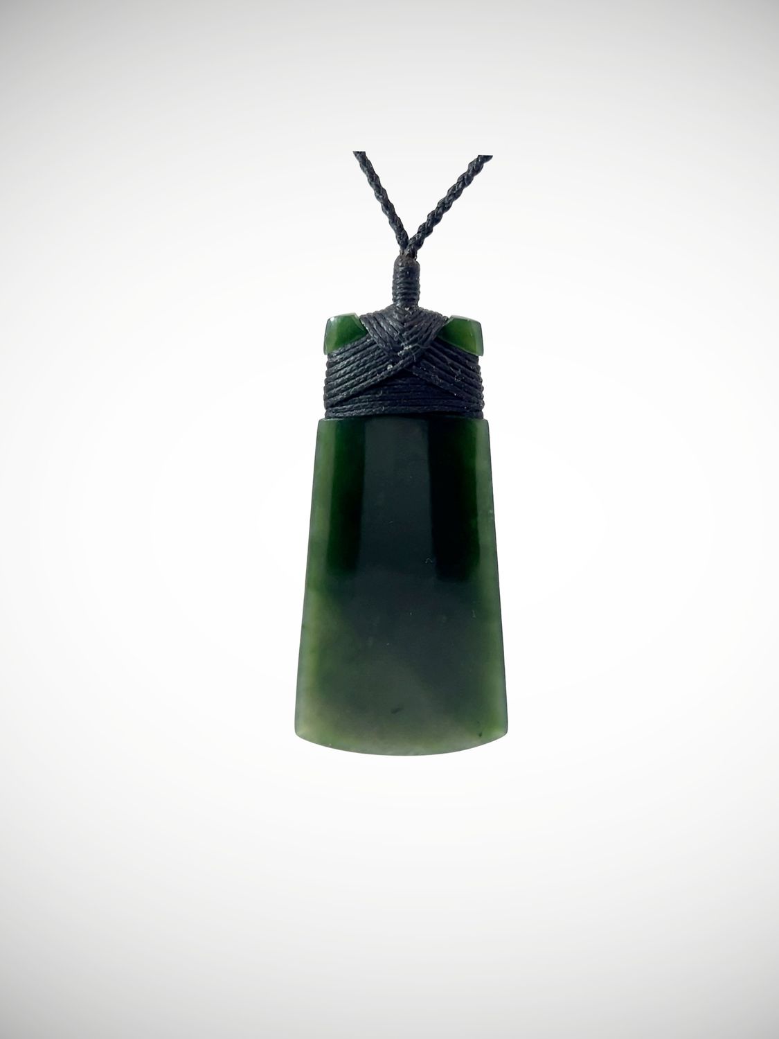 Moko Pounamu Toki NZ Genuine Kawakawa Greenstone - Hukatere