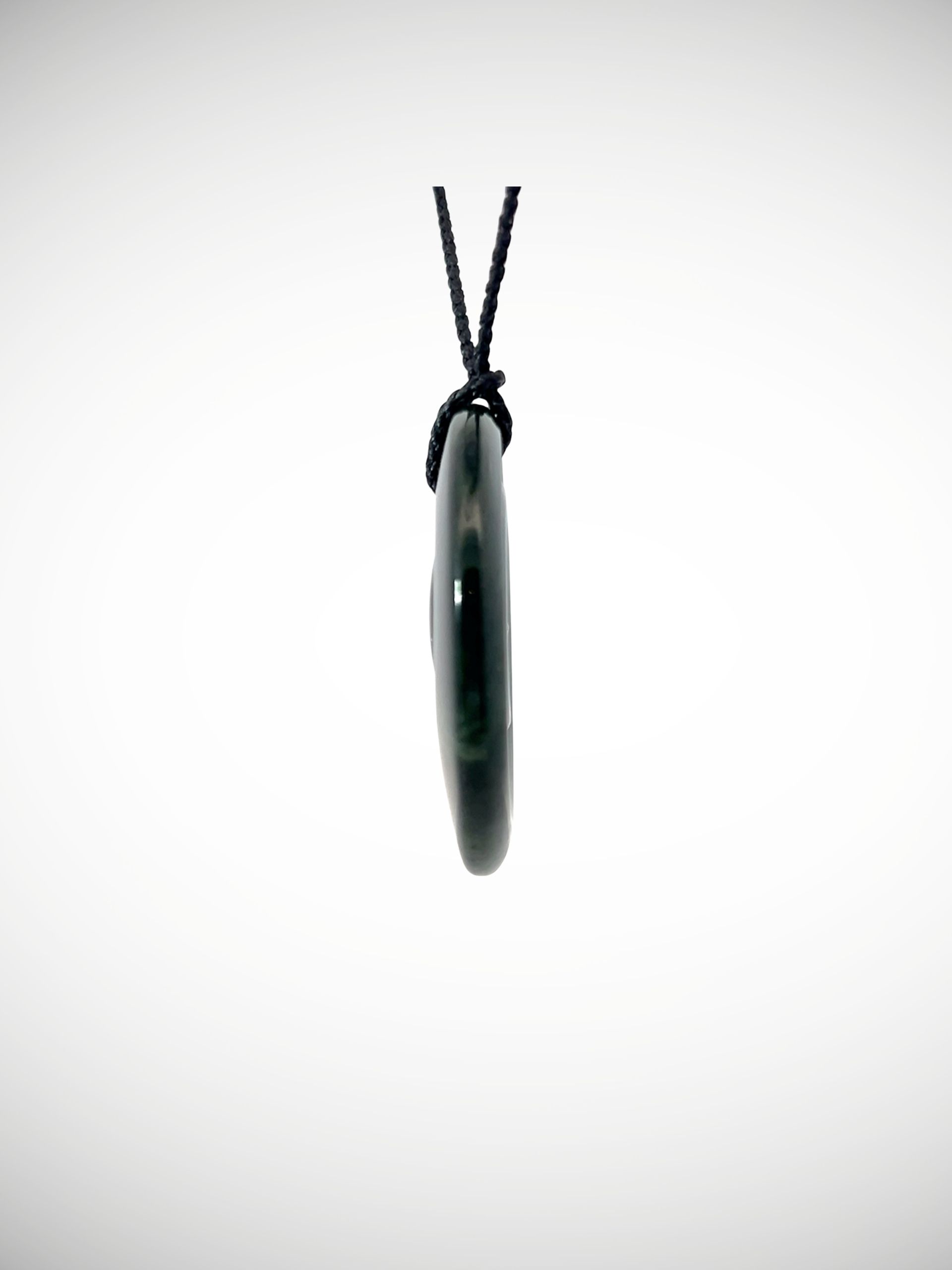 Moko Pounamu Koru NZ Genuine Kawakawa Flower Greenstone - Kaimanawa