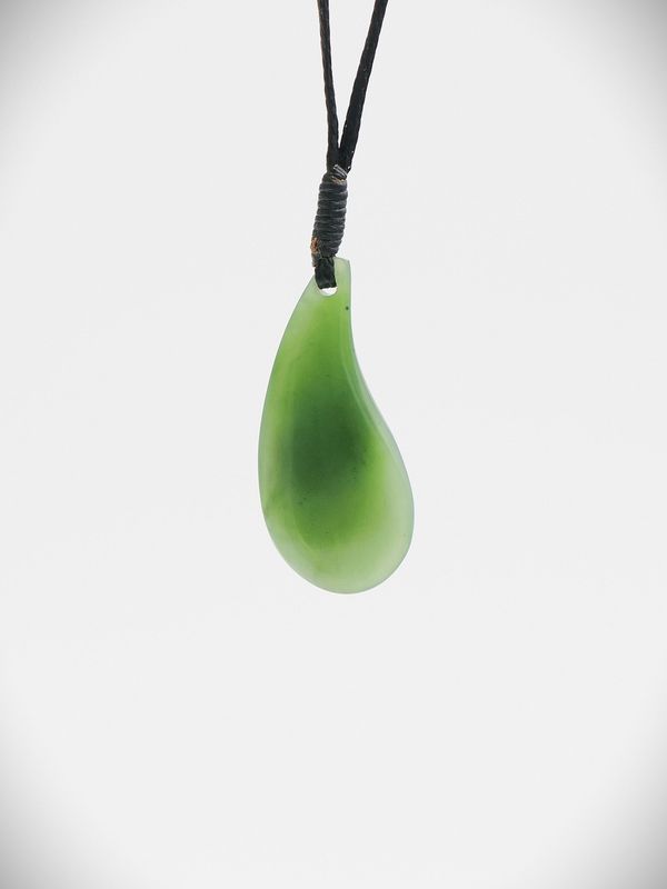 Moko Pounamu Roimata (Teardrop) NZ Genuine Kahurangi Greenstone - Mikonui