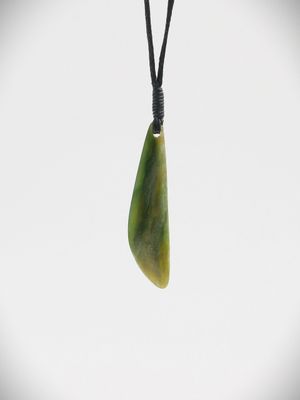 Moko Pounamu Roimata NZ Genuine Raukaraka Greenstone - Ngamoko