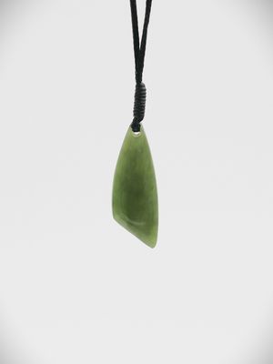 Moko Pounamu Roimata (Teardrop) NZ Genuine Inanga Flower Greenstone - Kopua