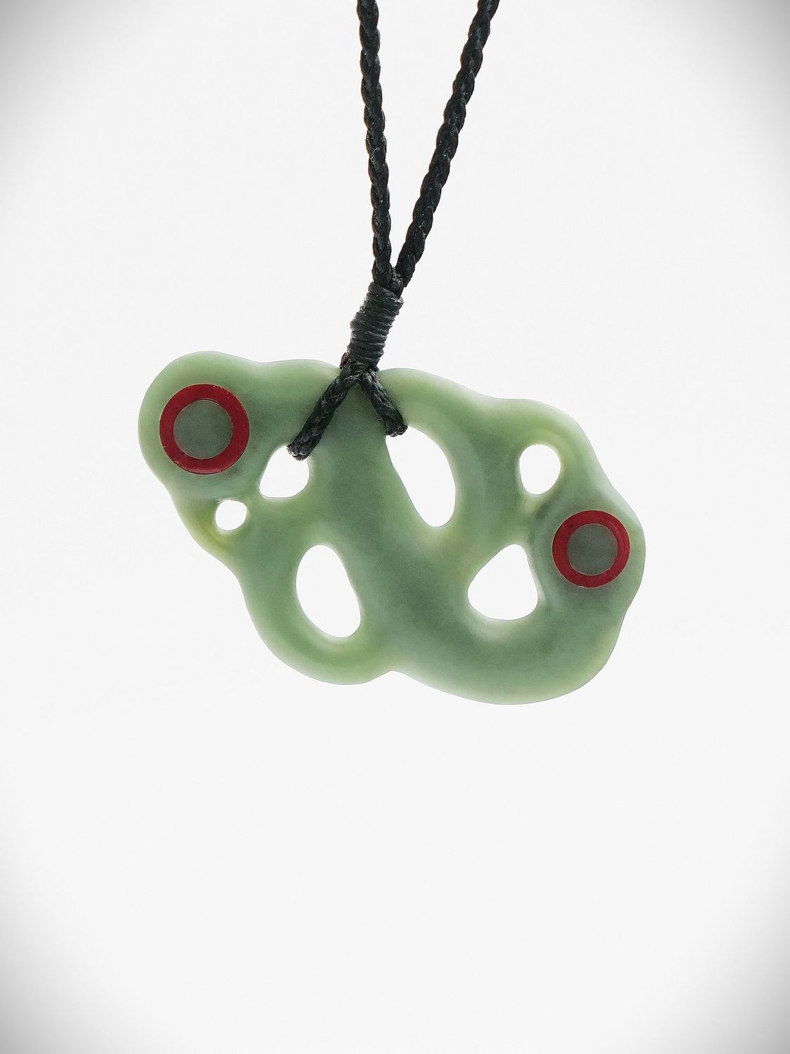 Moko Pounamu Manaia NZ Genuine Inanga Greenstone - Marakihau