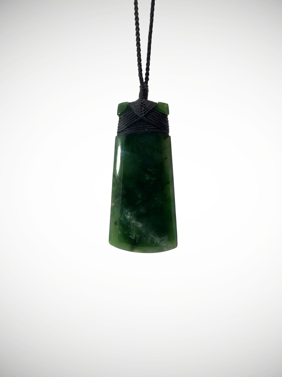 Moko Pounamu Toki NZ Genuine Kawakawa Greenstone - Hukatere