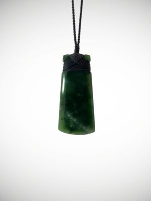 Moko Pounamu Toki NZ Genuine Kawakawa Greenstone - Hukatere