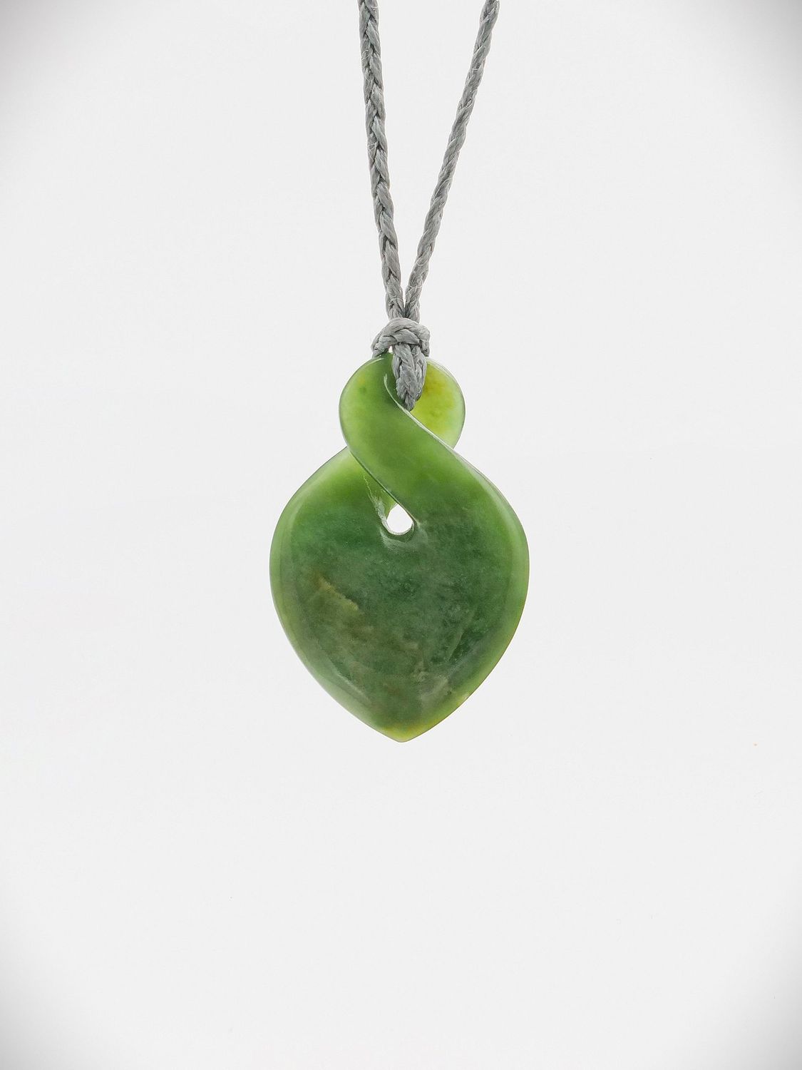 Moko Pounamu Single Pikorua NZ Genuine Marsden Flower Greenstone - Ihuraua