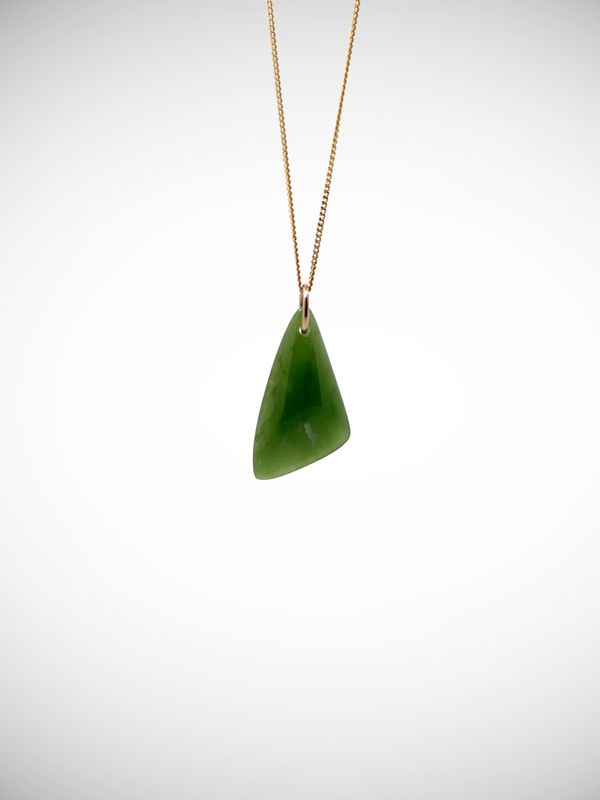 Moko Pounamu Roimata (Teardrop) NZ Genuine Kahotea and 9ct Gold - Otaka