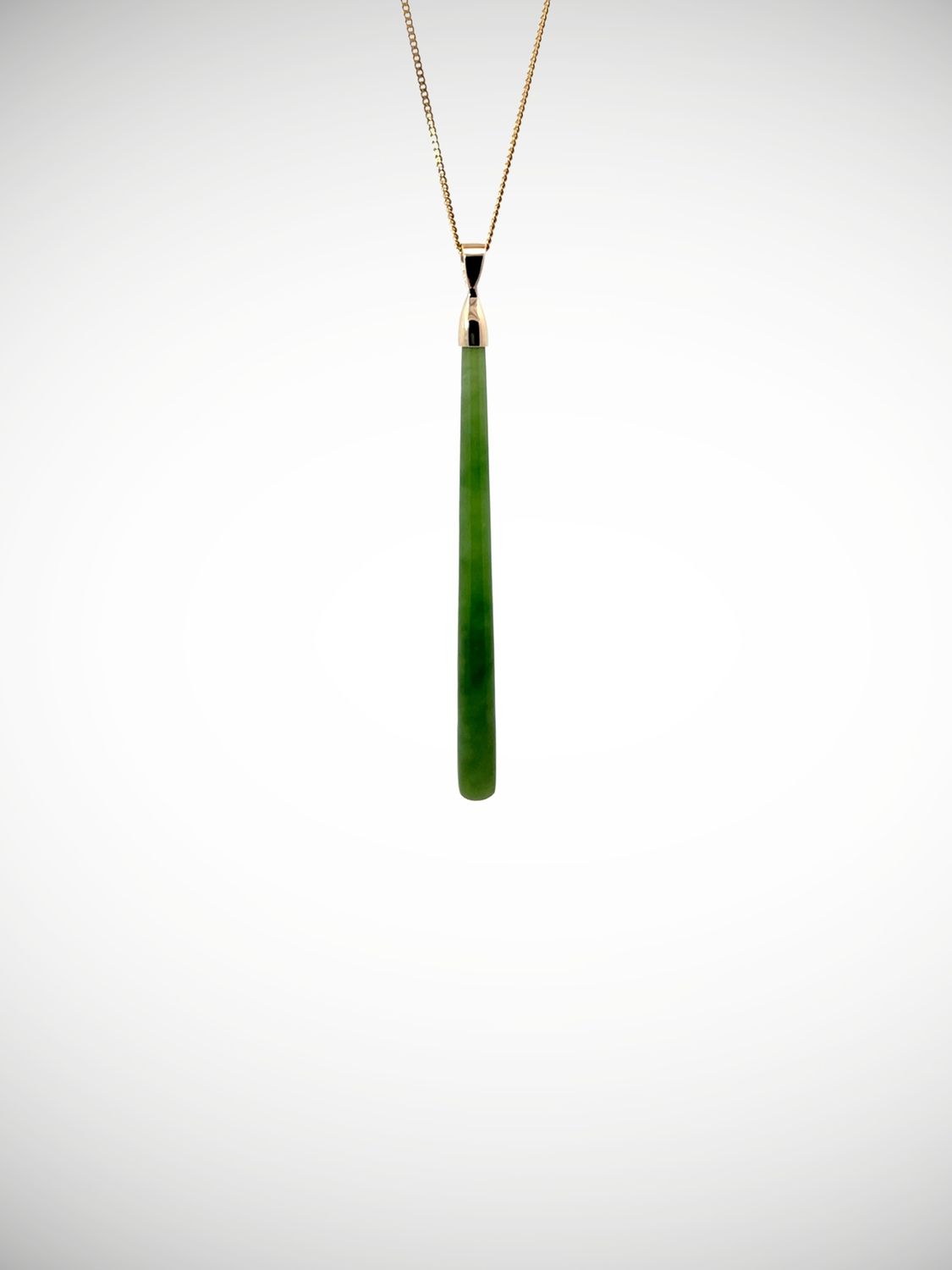 Moko Pounamu Roimata (Teardrop) NZ Genuine Kahurangi Greenstone & 9ct Gold - Hinemakawe