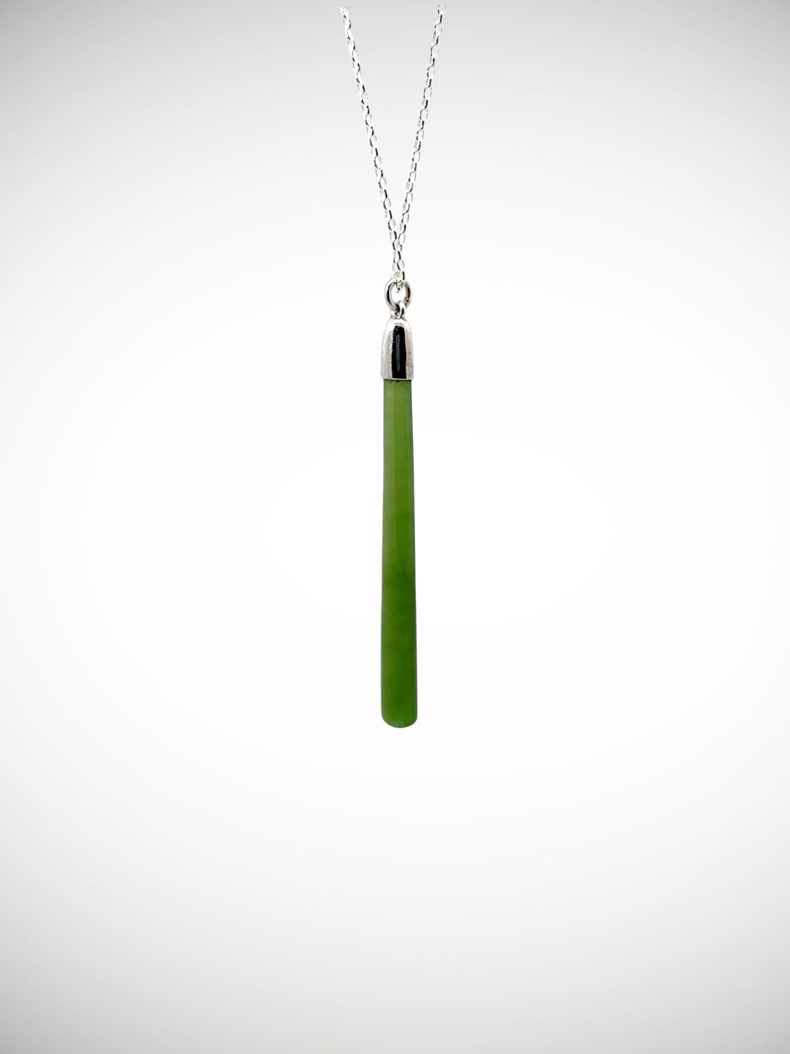 Moko Pounamu Roimata (Teardrop) NZ Genuine Kahurangi Greenstone & Sterling Silver - Taihape