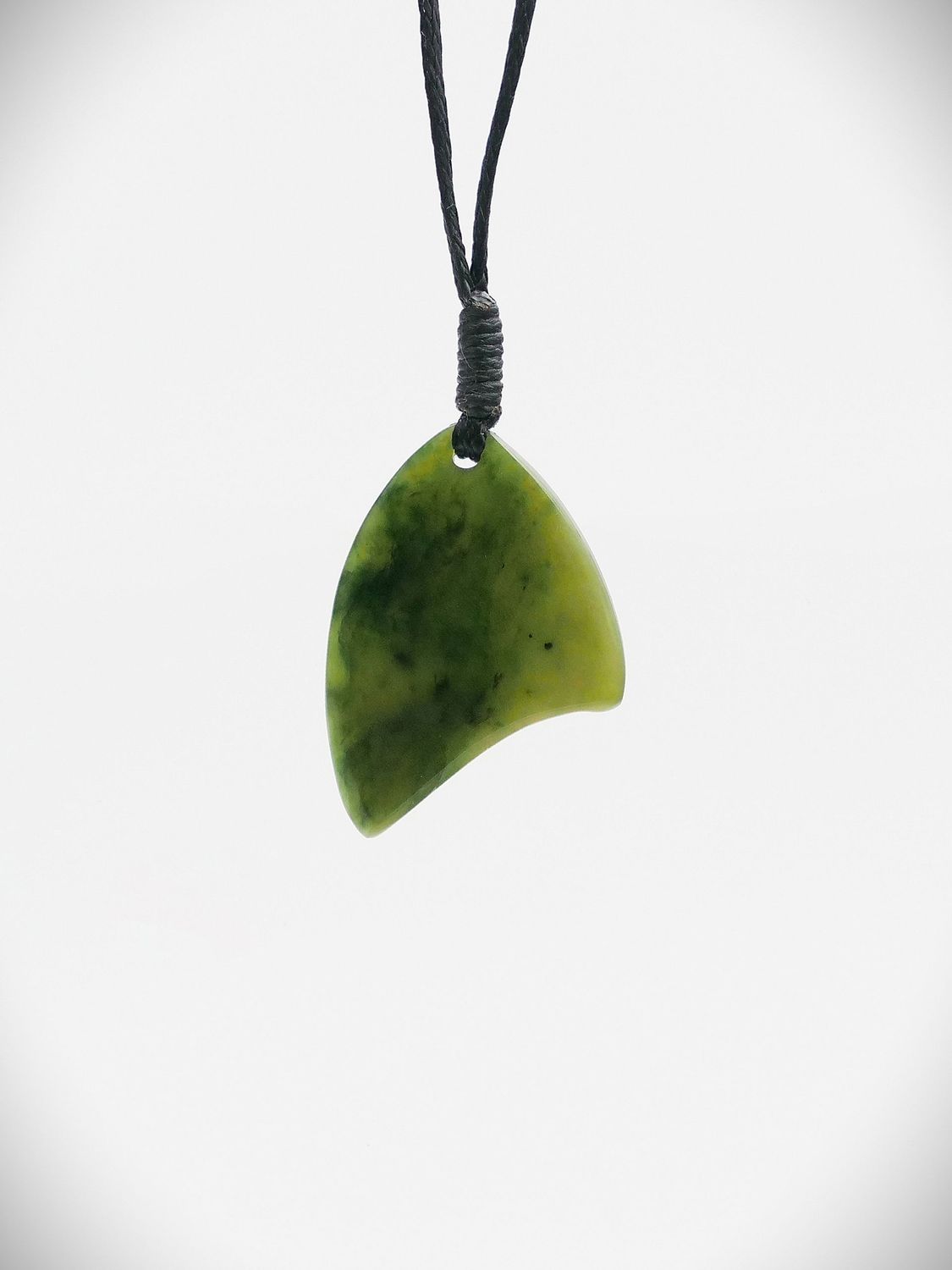 Moko Pounamu Kuru Drop NZ Genuine Kawakawa Greenstone - Aohanga
