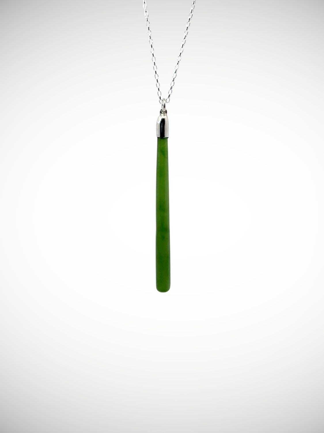 Moko Pounamu Roimata (Teardrop) NZ Genuine Kahurangi Greenstone & Sterling Silver - Kerikeri