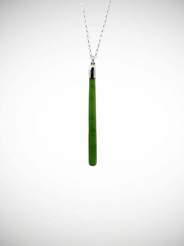 Moko Pounamu Roimata (Teardrop) NZ Genuine Kahurangi Greenstone & Sterling Silver - Kerikeri