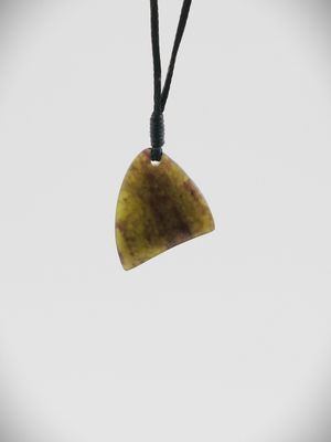 Moko Pounamu Kuru Drop NZ Genuine Totoweka Greenstone - Pongaroa