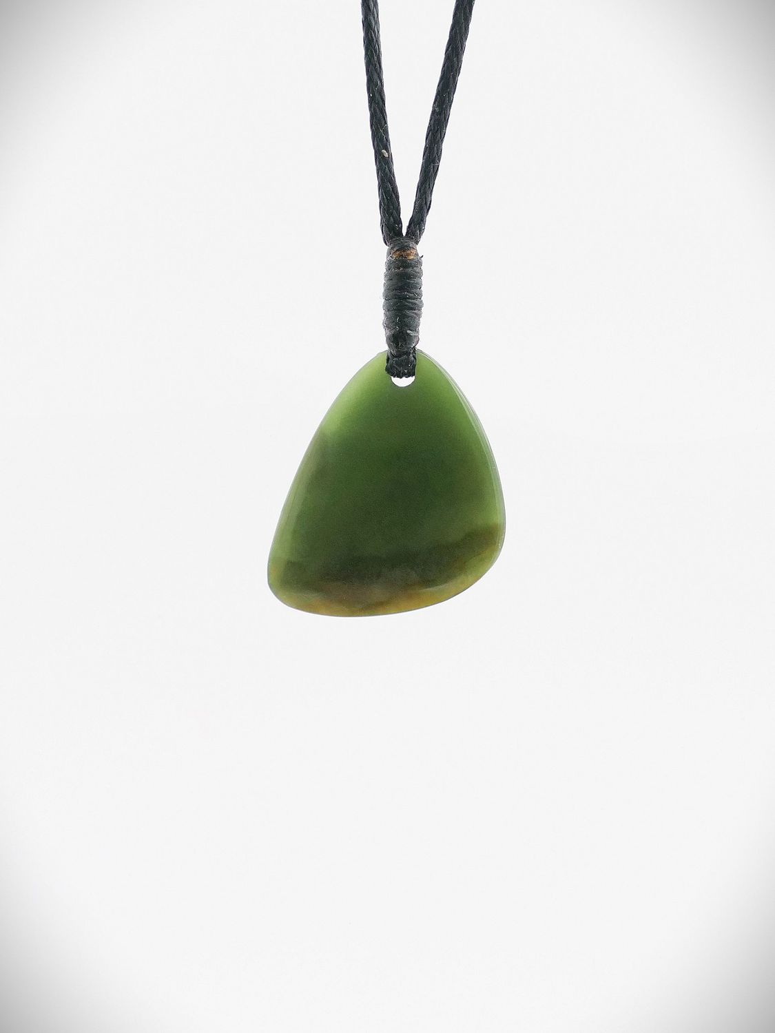 Moko Pounamu Kuru Drop NZ Genuine Kawakawa Greenstone - Ruahine