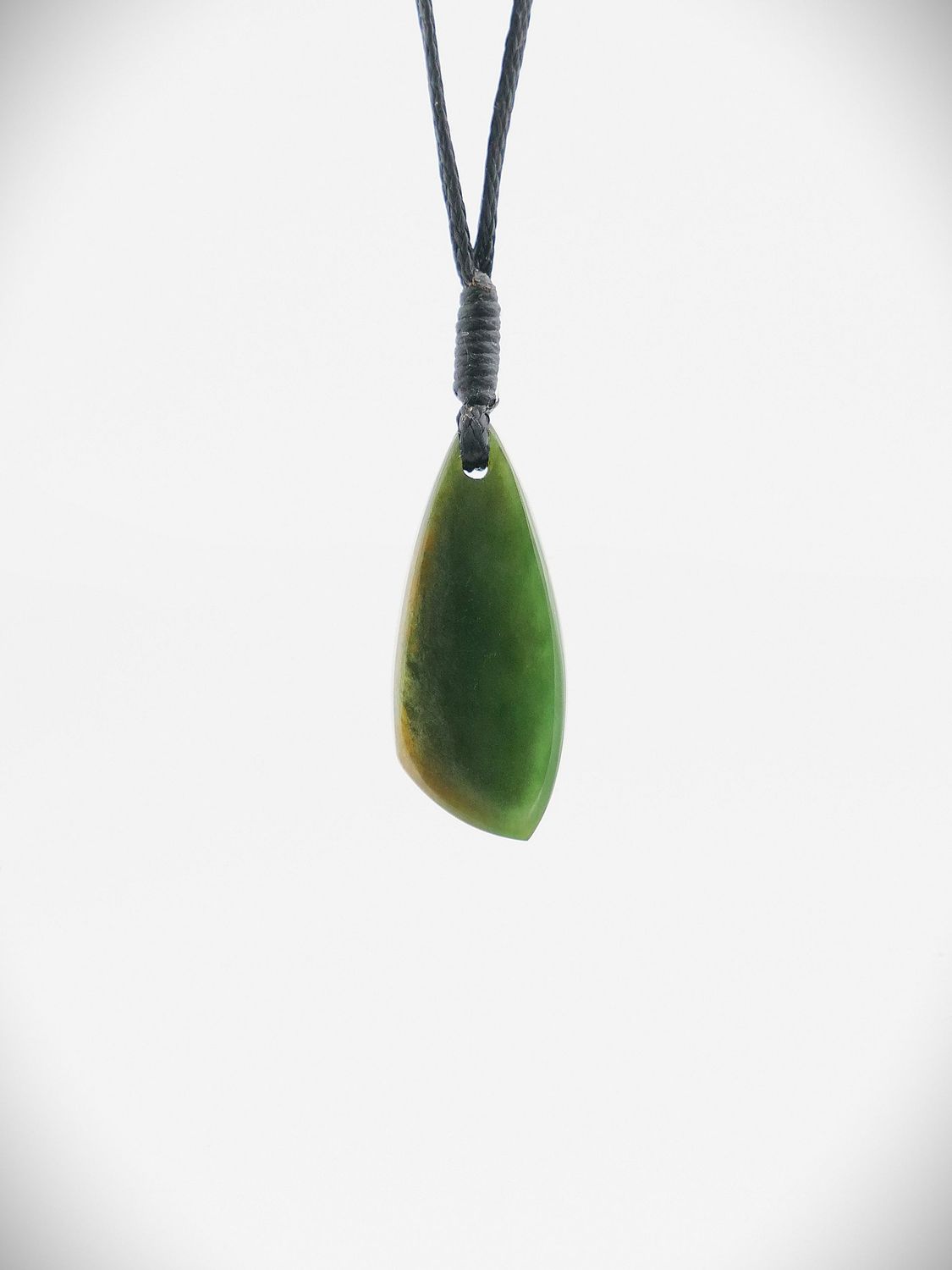 Moko Pounamu Roimata (Teardrop) NZ Genuine Marsden Flower Greenstone - Waiouru