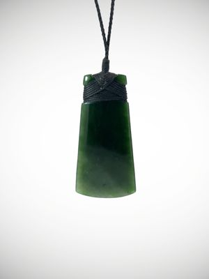 Moko Pounamu Toki NZ Genuine Kawakawa Greenstone - Takaka