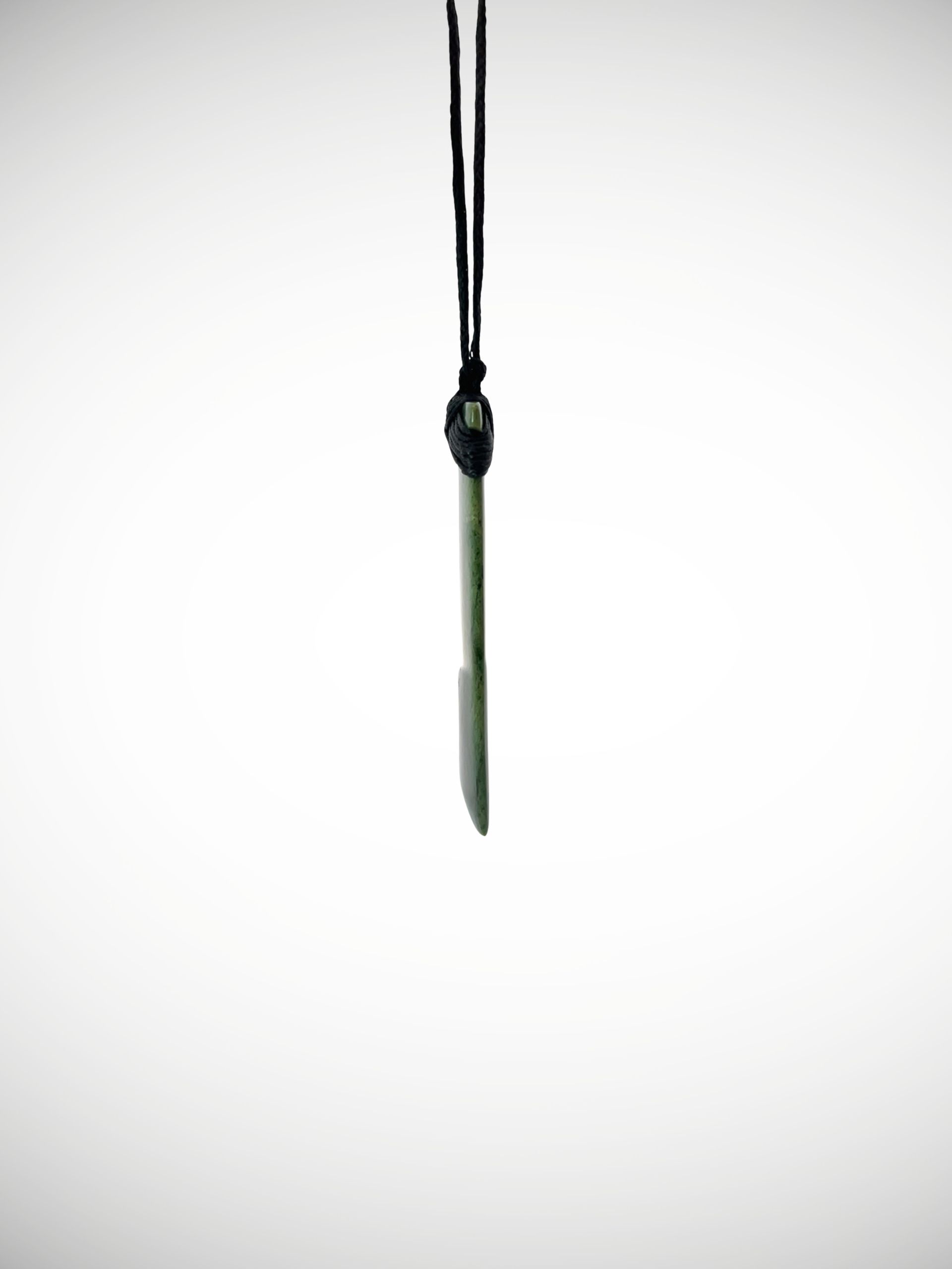 Moko Pounamu Toki with Koru NZ Genuine Kawakawa Greenstone - Maukatere