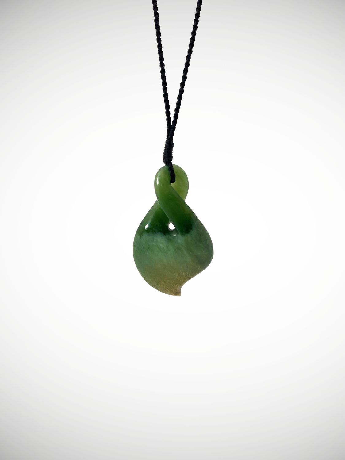 Moko Pounamu Pikorua (Twist) NZ Genuine Kahurangi Flower Greenstone - Tarahaka