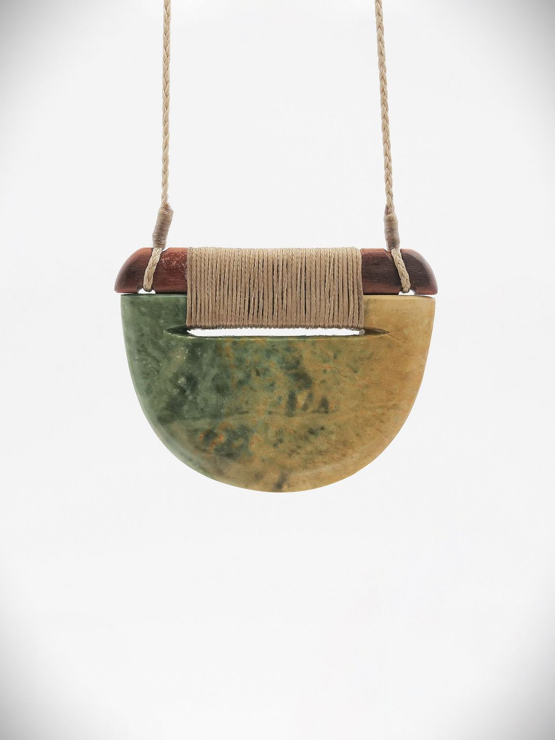 Moko Pounamu Kouma (Breastplate) NZ Genuine Raukaraka Greenstone - Kenepuru