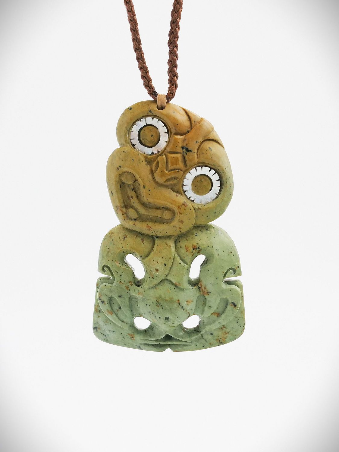Moko Pounamu Hei Tiki NZ Genuine Raukaraka Greenstone - Waipukurau