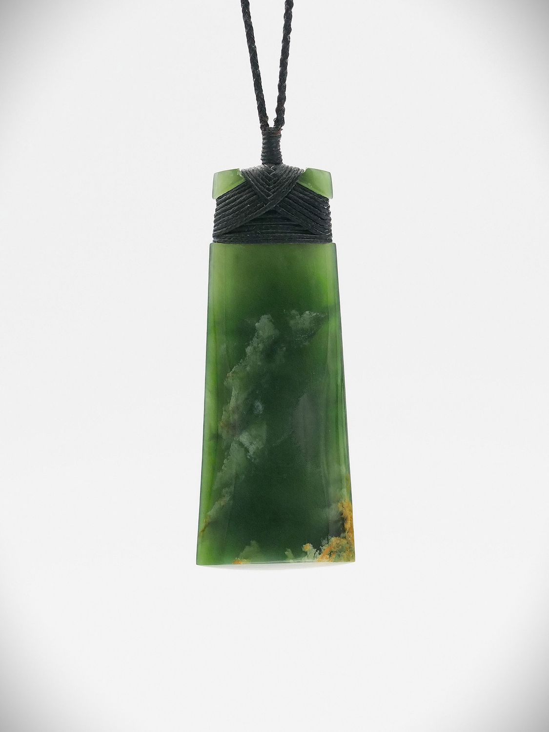 Moko Pounamu Toki NZ Genuine Kahurangi Flower Greenstone - Ngaumu