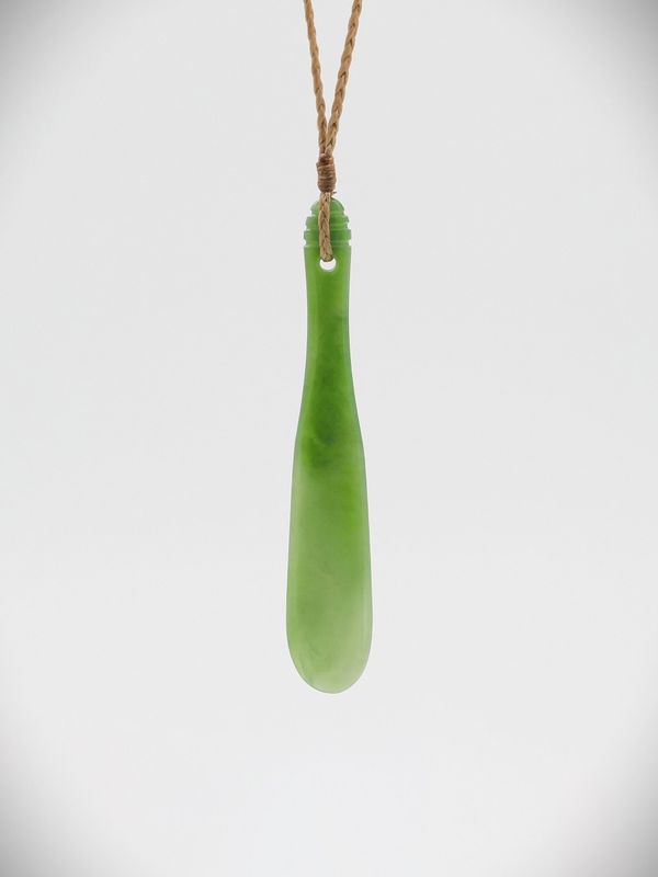 Moko Pounamu Mere NZ Genuine Kahurangi Greenstone - Waimata