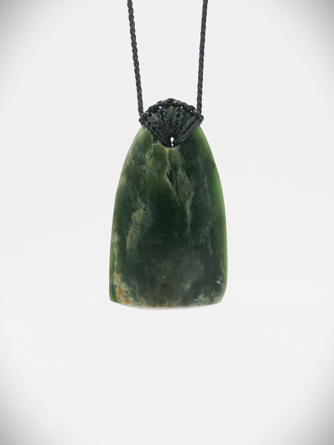 Moko Pounamu Toki NZ Genuine Kawakawa Flower Greenstone - Makaretu