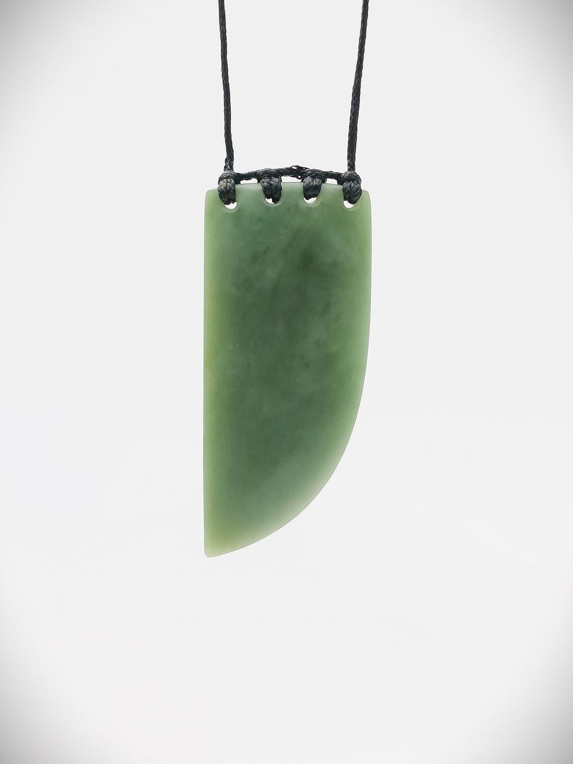 Moko Pounamu Rei Niho (tooth) NZ Genuine Inanga Greenstone - Waitakere