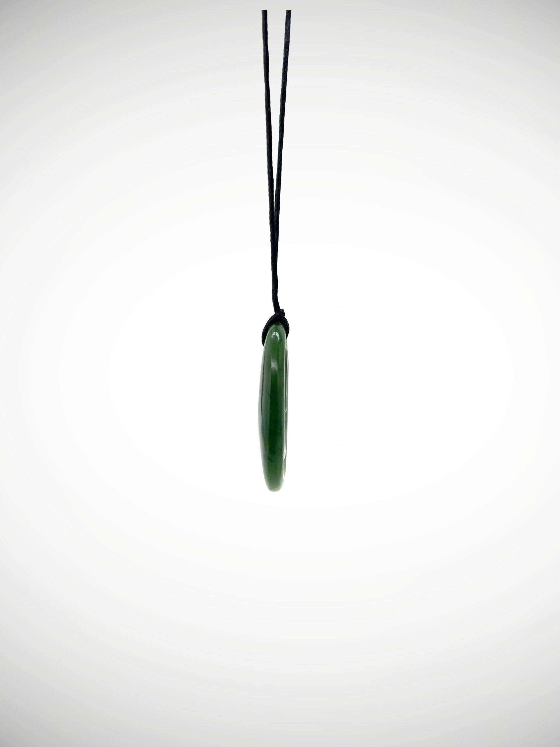 Moko Pounamu Double Koru NZ Genuine Kahurangi Greenstone - Tahuna